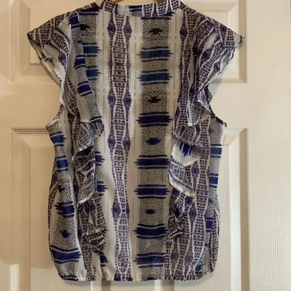 Buffalo Blue and White Women's Top - Picture 6 of 7